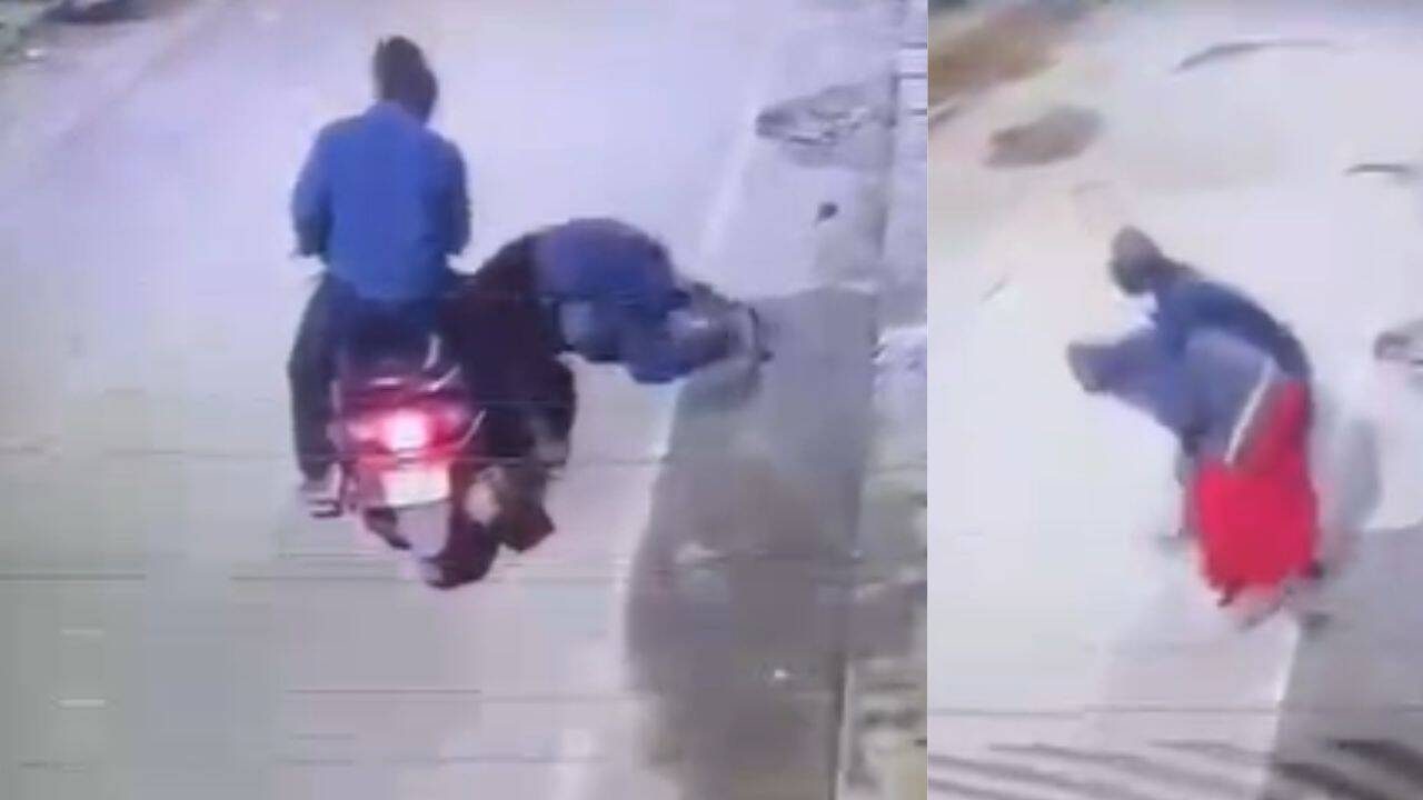 कर्नाटक के पीन्या में बाइक से आई चेन छीनने वालों ने महिला पर किया हमला, महिला घायल