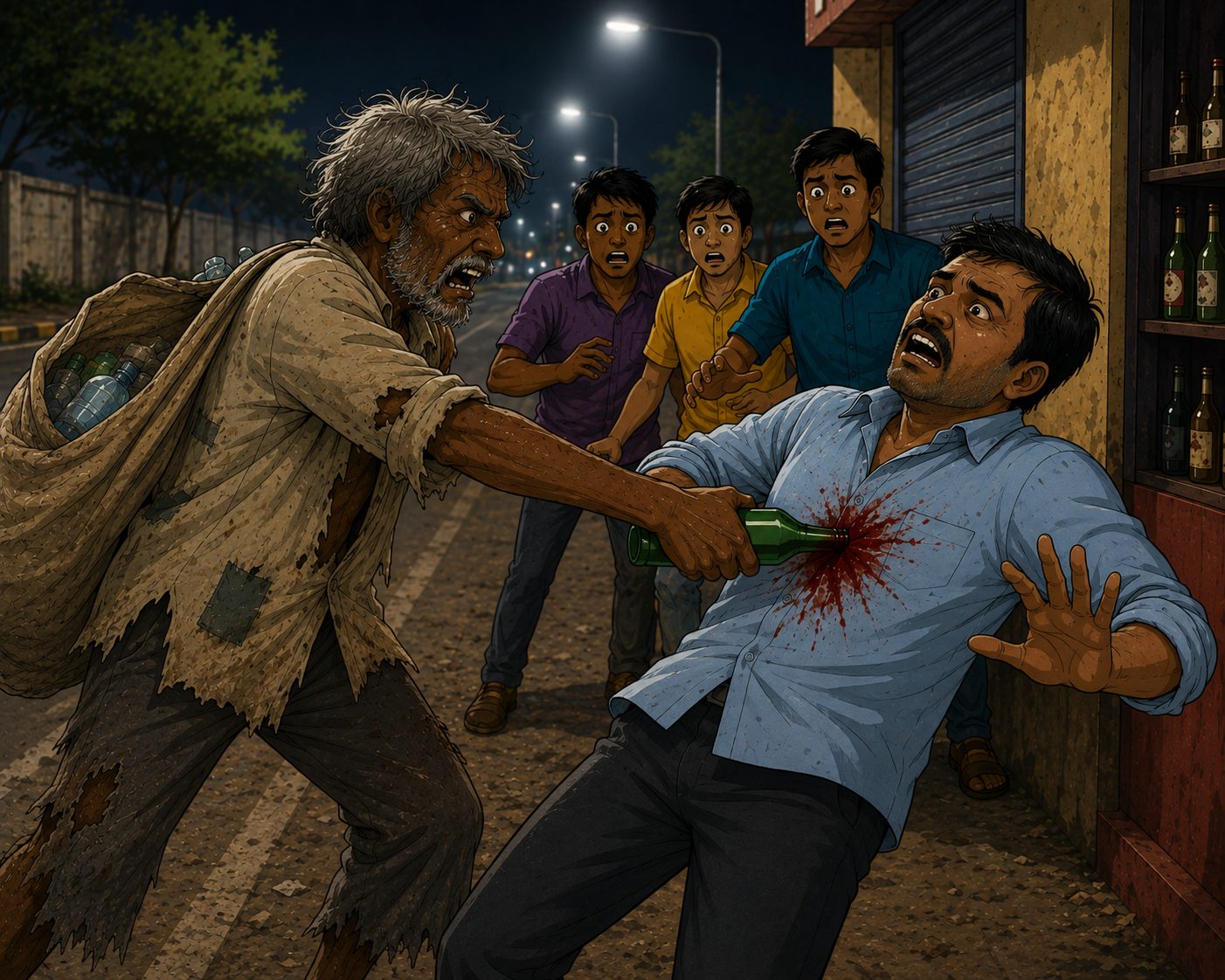 Bus stop query turns bloody: Man robbed of Rs 25,000, stabbed in Bengaluru