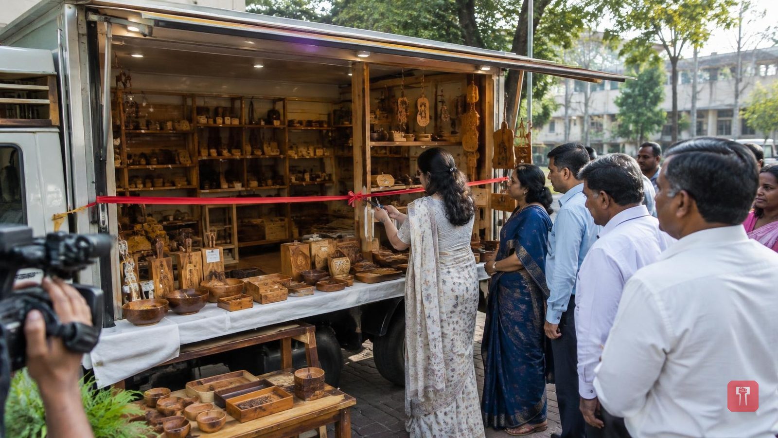 चंद्रपूर में सागवान की लकड़ी से बनी चीजों का मोबाइल स्टॉल शुरू, महिलाओं को मिलेगा रोजगार