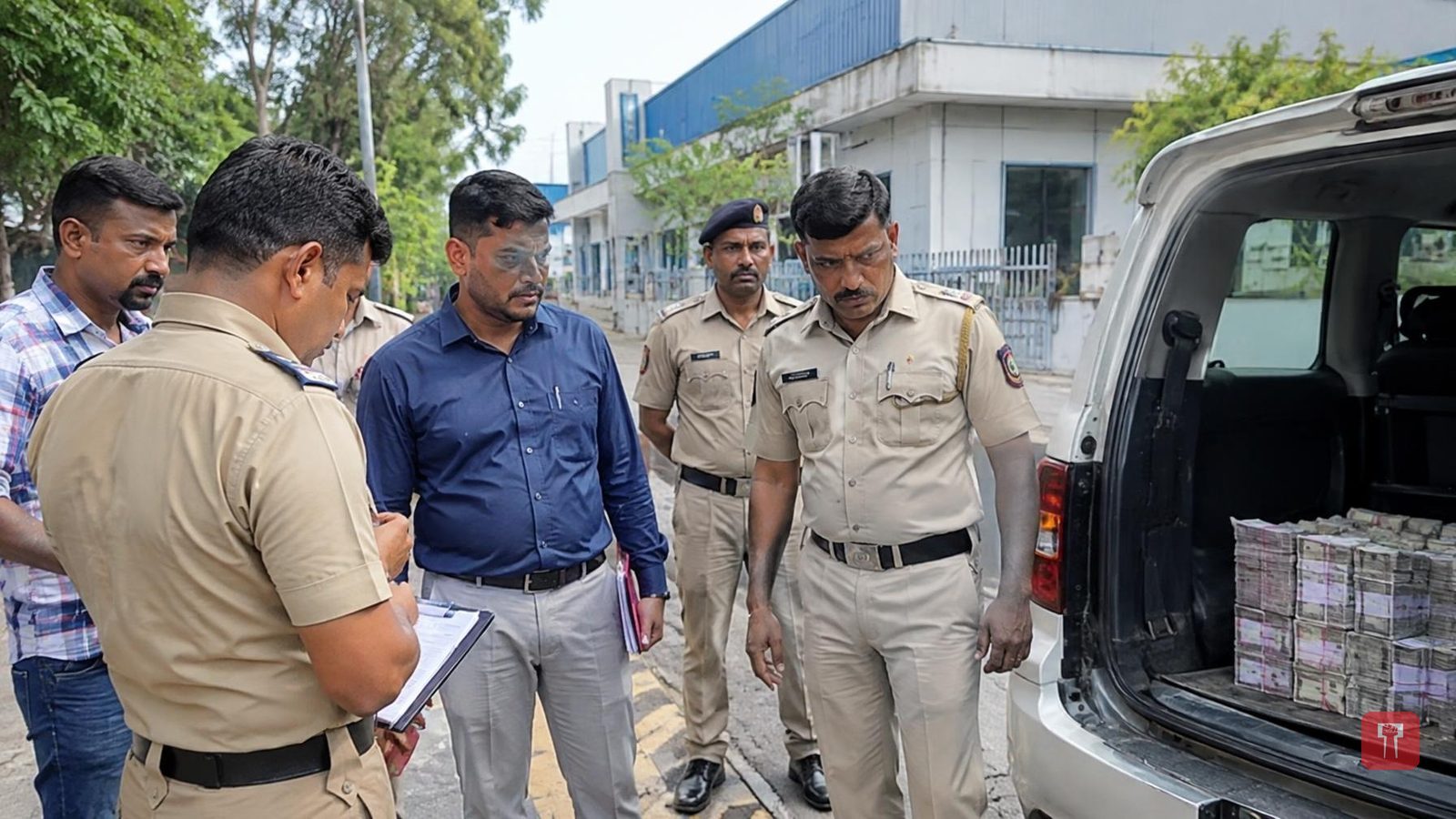 पिंपरी में व्यापारी से 5 करोड़ की रंगदारी मांगी, 25 लाख लेते वक्त पकड़े गए आरोपी