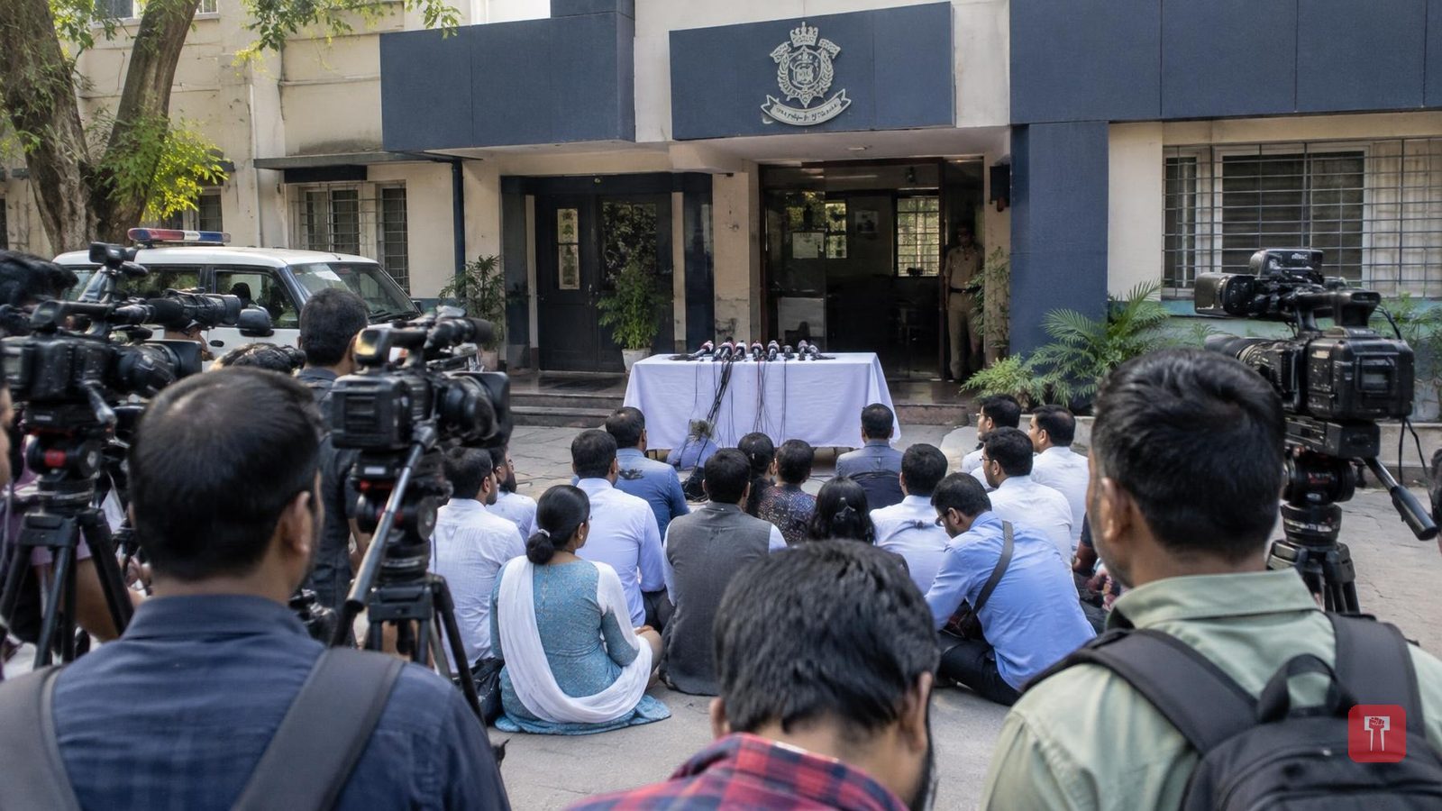 संजय गायकवाडांना अटक करा, आमदार रोहित पवारांचा कोथरूड पोलिस ठाण्यात ठिय्या