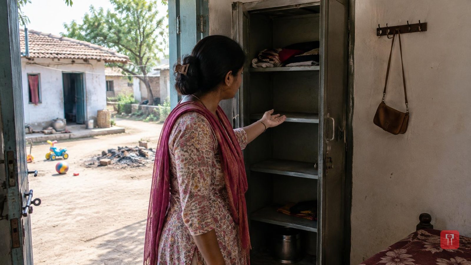 आव्हाळपूर में घर में घुसकर महिला से गाली-गलौज, मोबाइल और नकदी लेकर आरोपी फरार