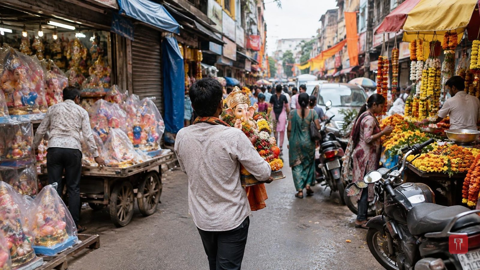 सातारा में मोरया के जयघोष के साथ घर घर गणपति बप्पा विराजमान, सोमवार दोपहर तक प्रतिष्ठापना