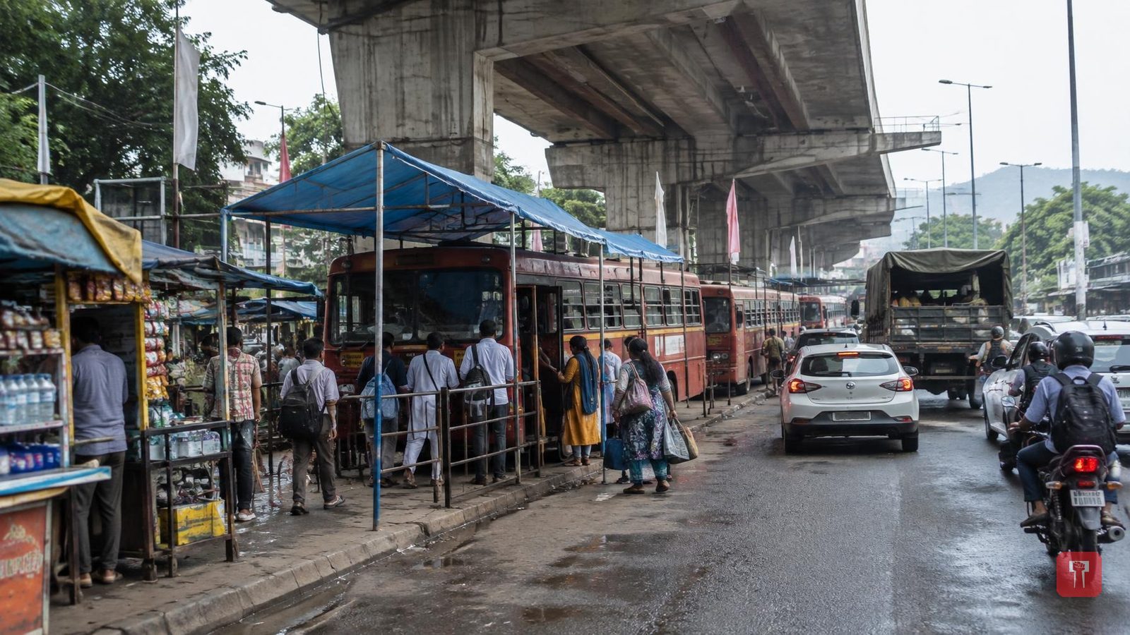 नाशिकरोड बस स्टेशन का काम तीन महीने रस्ते से चलेगा, सिटीलिंक की सिर्फ एक बस को जगह