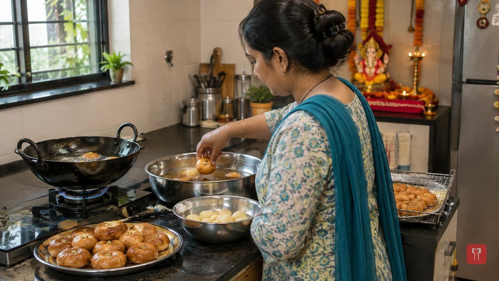 गणेशोत्सव में घर पर बनाइए मिठाई की दुकान जैसी खुशबूदार बालूशाही, ये है आसान तरीका
