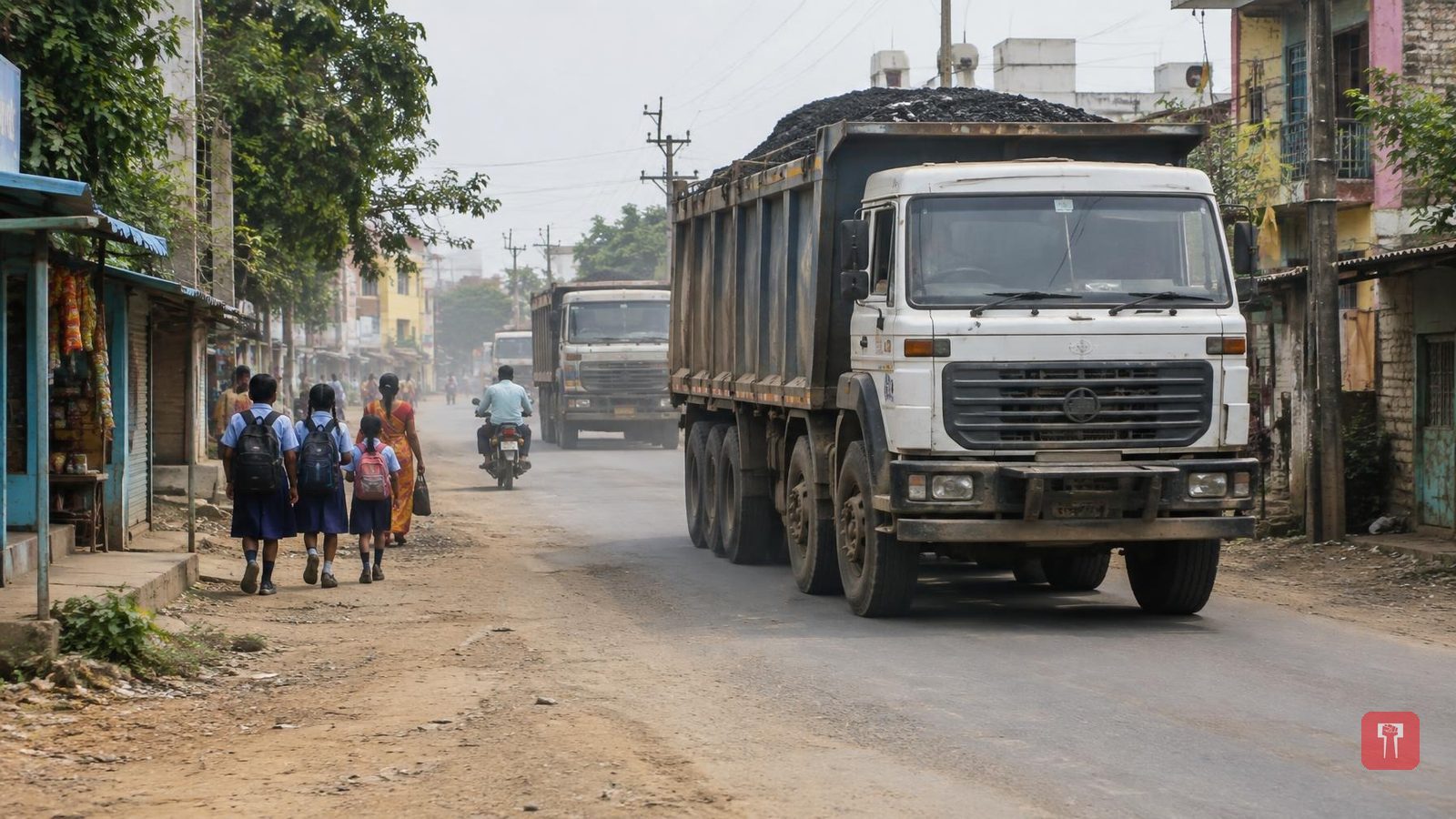 घुग्घूसच्या तिलकनगरमध्ये अवजड वाहनांच्या वर्दळीमुळे नागरिक संतप्त, निवेदन सादर