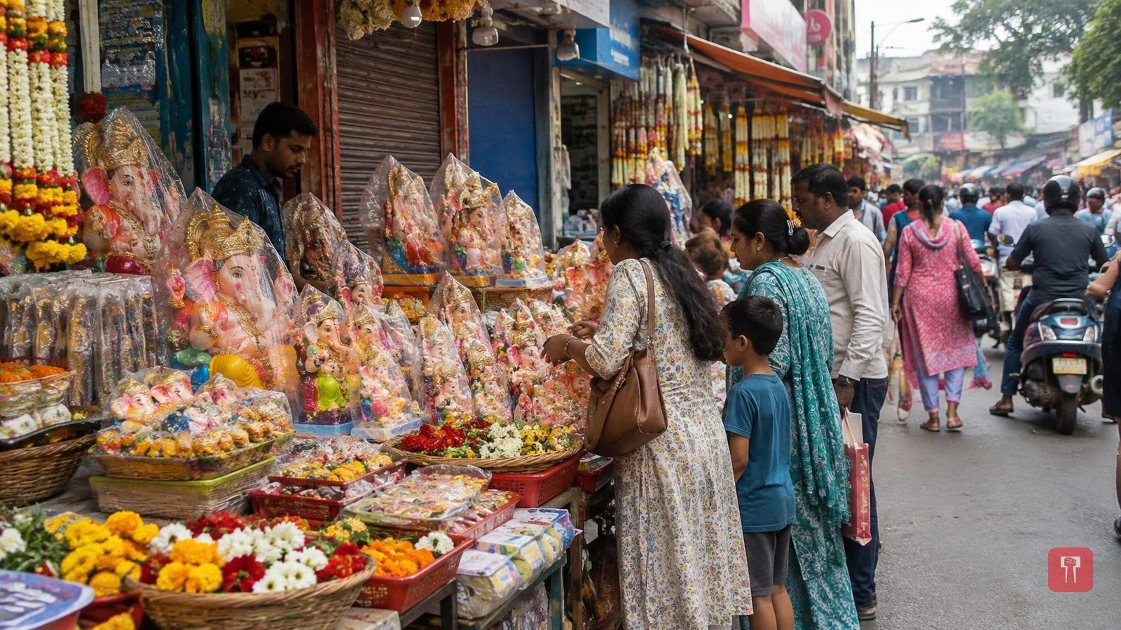 नागपुर के बाजारों में गणेशोत्सव की रौनक, पहले दिन जमकर हुई खरीदारी