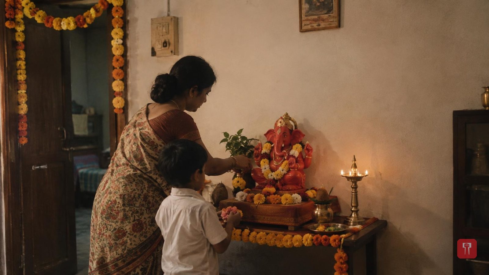 बिना प्रॉम्प्ट के सिर्फ 4 स्टेप्स में बनाएं बाप्पा के साथ 80s रेट्रो लुक फोटो