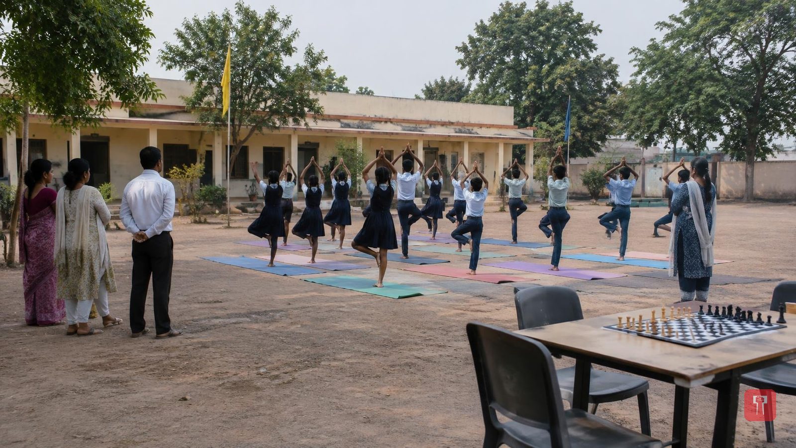 एस. आर. कॉन्व्हेंटच्या विद्यार्थ्यांची जिल्हास्तरीय स्पर्धेसाठी निवड; बुद्धिबळ आणि योगासनात १२