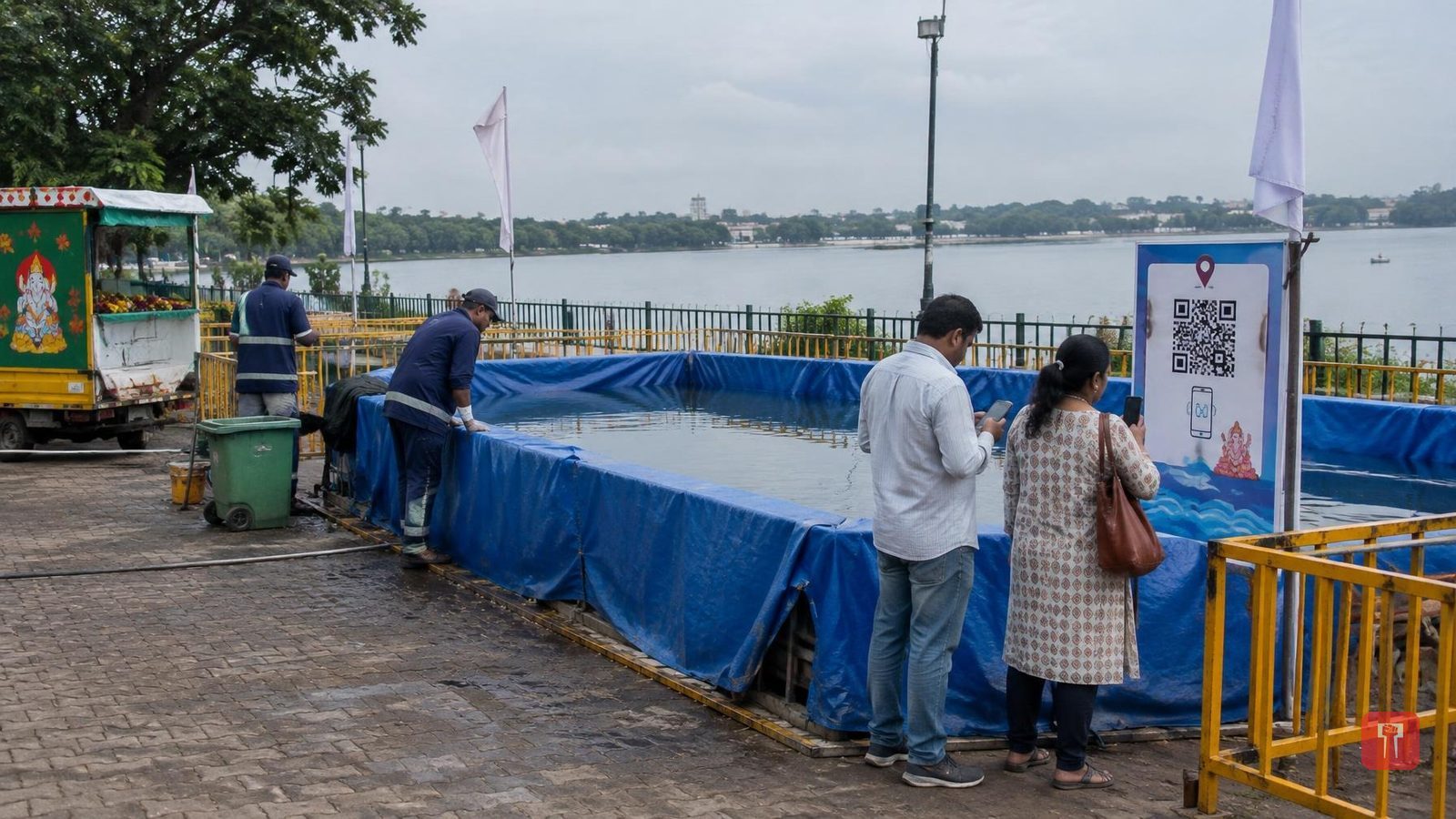 गणेश विसर्जन के लिए नागपुर मनपा ने बनाए 419 कृत्रिम कुंड, QR कोड से मिलेगी लोकेशन