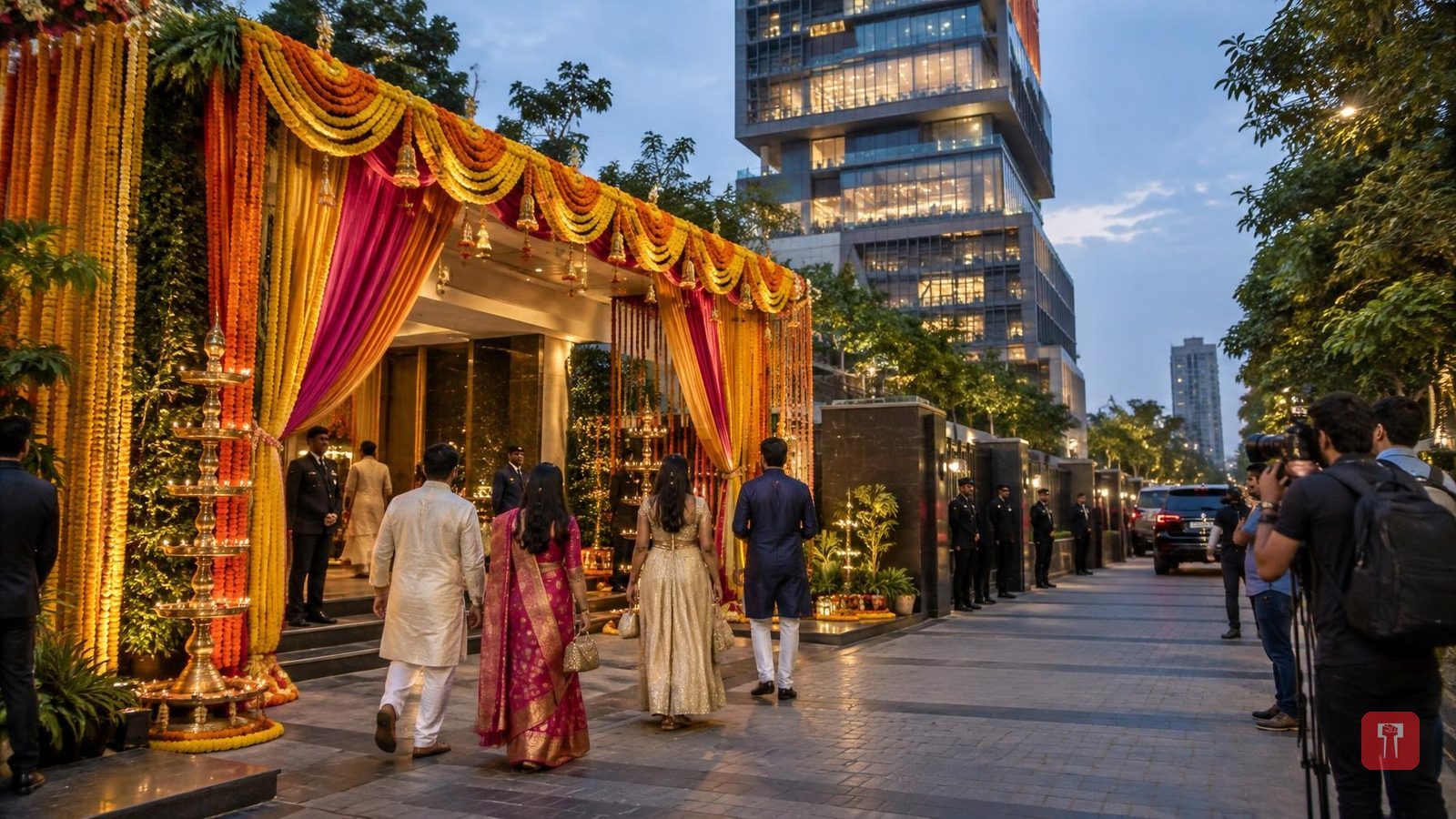 अंबानी परिवार के गणेशोत्सव में बॉलिवूड और क्रिकेट जगत की भारी भीड़