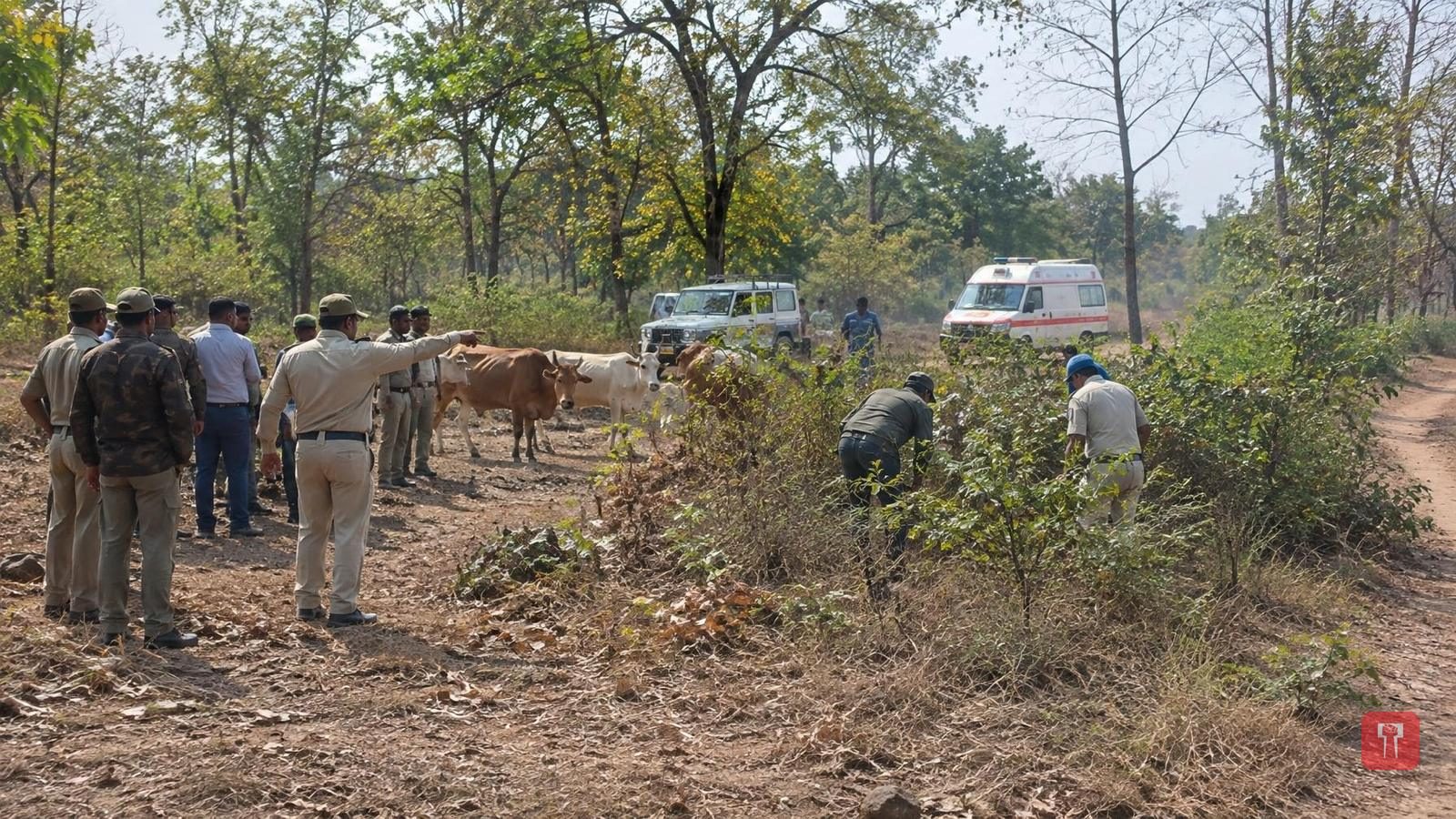 Young farmer escapes tiger attack in Chandrapur, fights back with stick