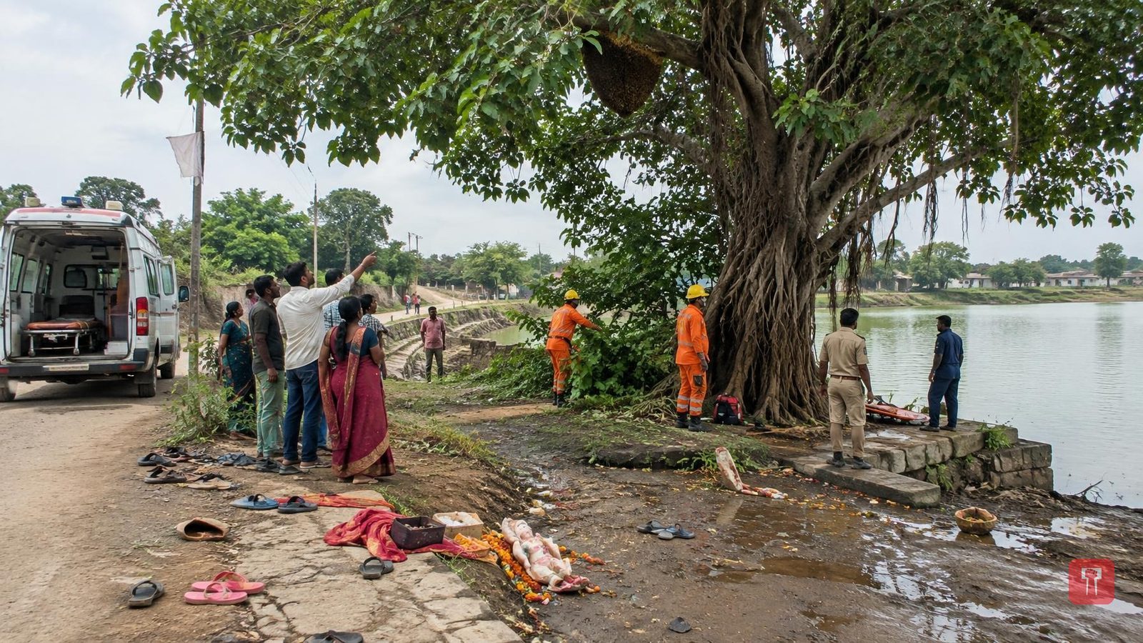 Bee attack during Gauri immersion injures eight women in Chandrapur