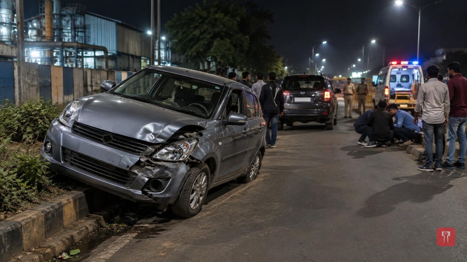 नागपुर के गिट्टीखदान इलाके में डिनशॉ फैक्टरी के पास महिला ने कई लोगों को कुचला, चार गंभीर घायल