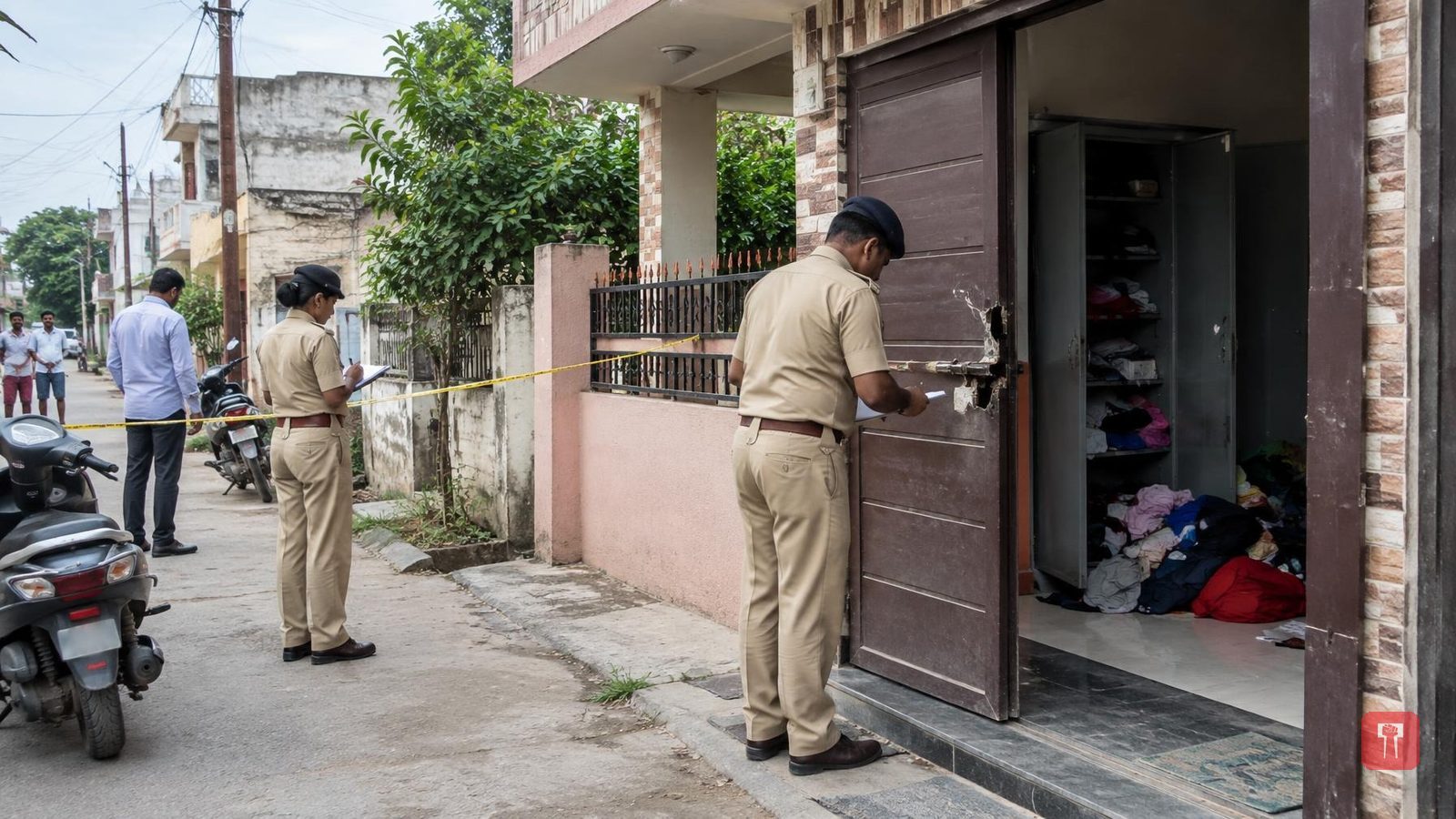 वरोरा में दिनदहाड़े घर का ताला तोड़कर सोना और नकदी की चोरी