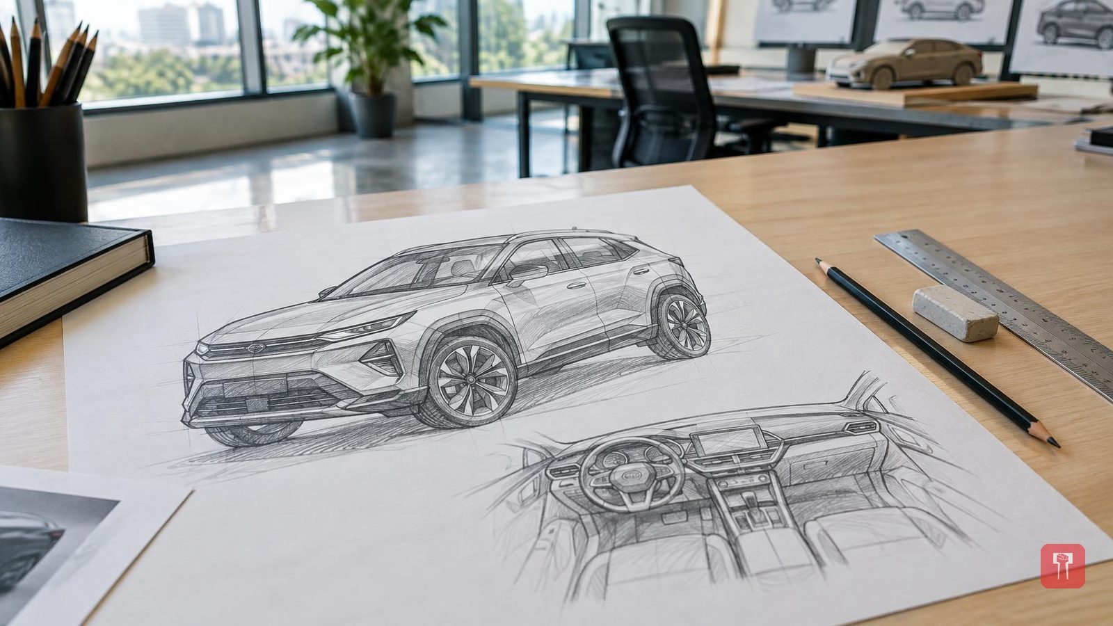 ह्युंडाईने जारी किए नई बेयॉन SUV के डिजाइन के पहले स्केच
