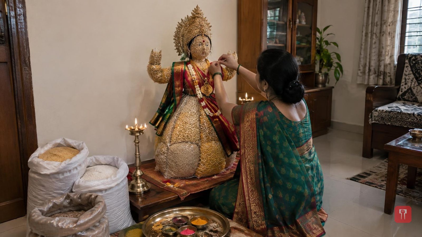 महालक्ष्मी-गौरी और गणपति की परंपरा में इंसान के अभाव से समृद्धि तक के सफर की झलक