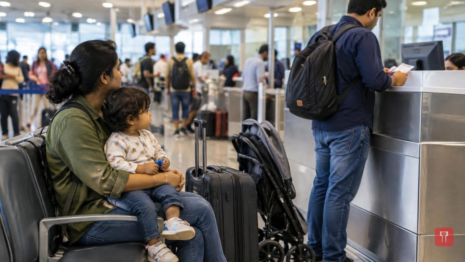 इंडिगो का नया नियम: दो साल तक के बच्चों को गोद में बिठाने पर अब 3 हजार चार्ज