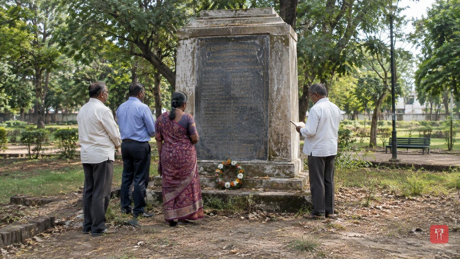 धाराशिवः मुक्तिसंग्राम के 17 हुतात्माओं का स्मृतिस्तंभ बदहाल, सफाई तक नहीं