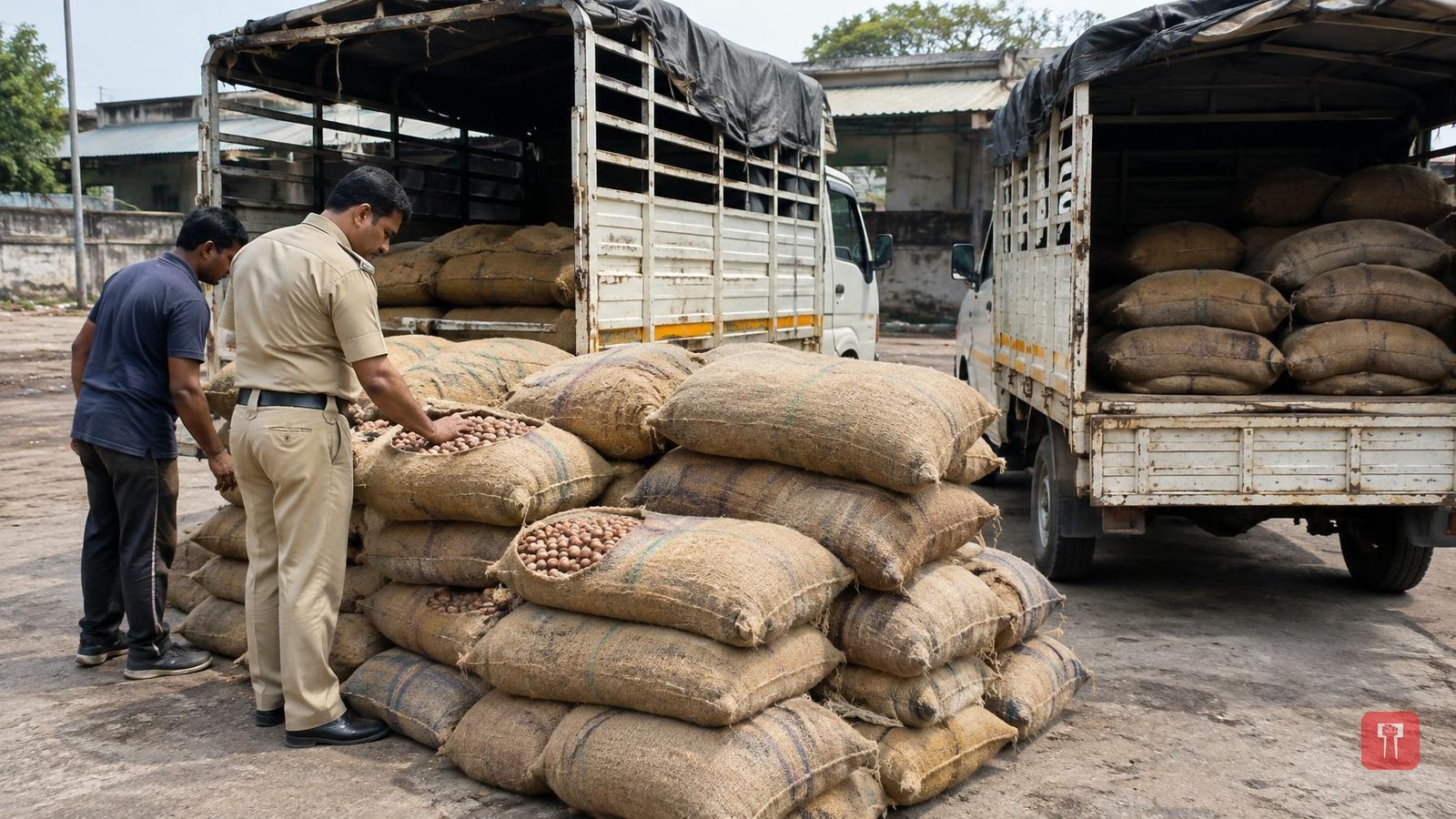 कळमना पुलिस ने गोडाउन से सुपारी चोरी करने वाले पांच बदमाश पकड़े