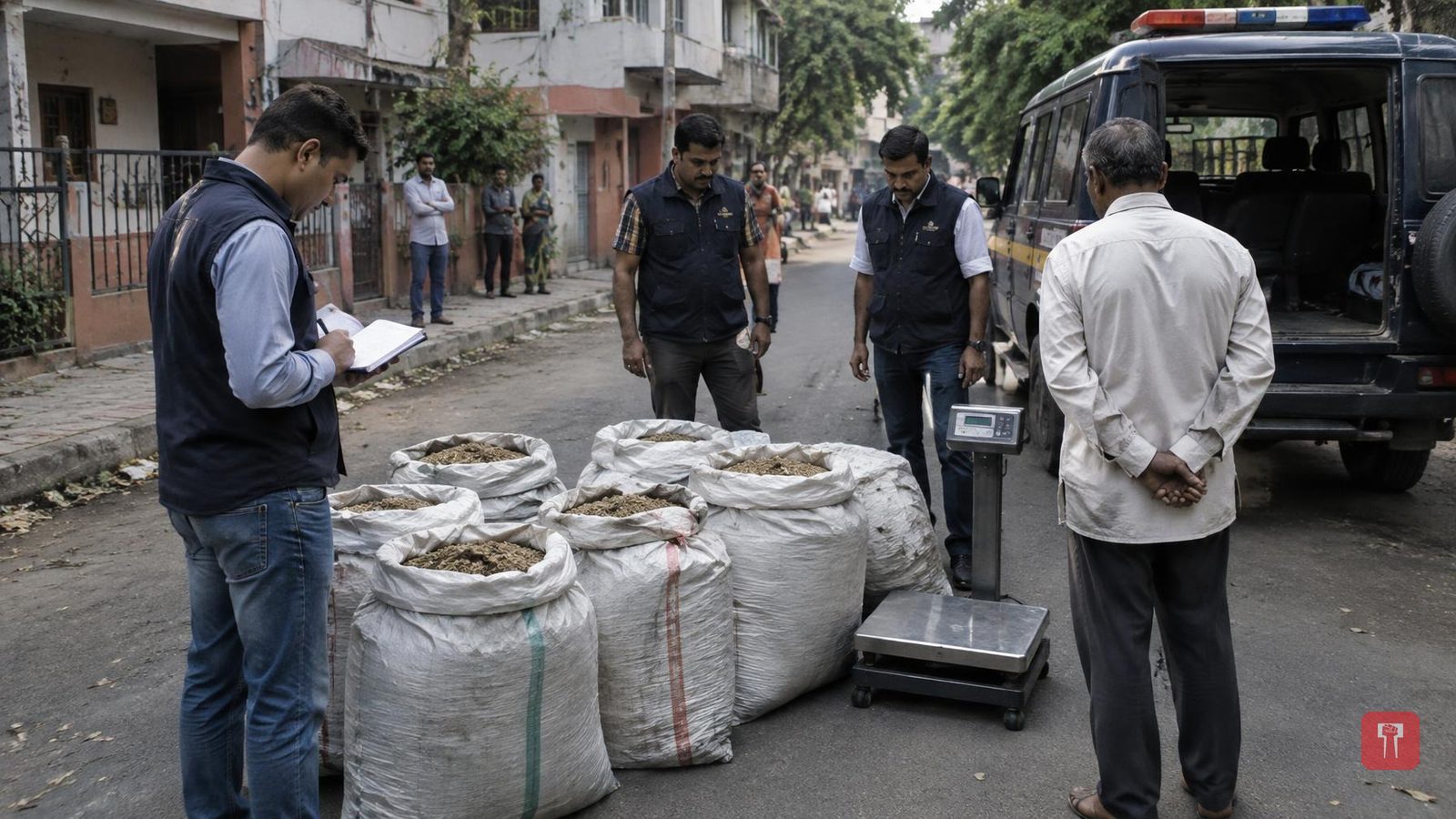 क्राइम ब्रांच ने वृद्ध को डोडा बेचते पकड़ा