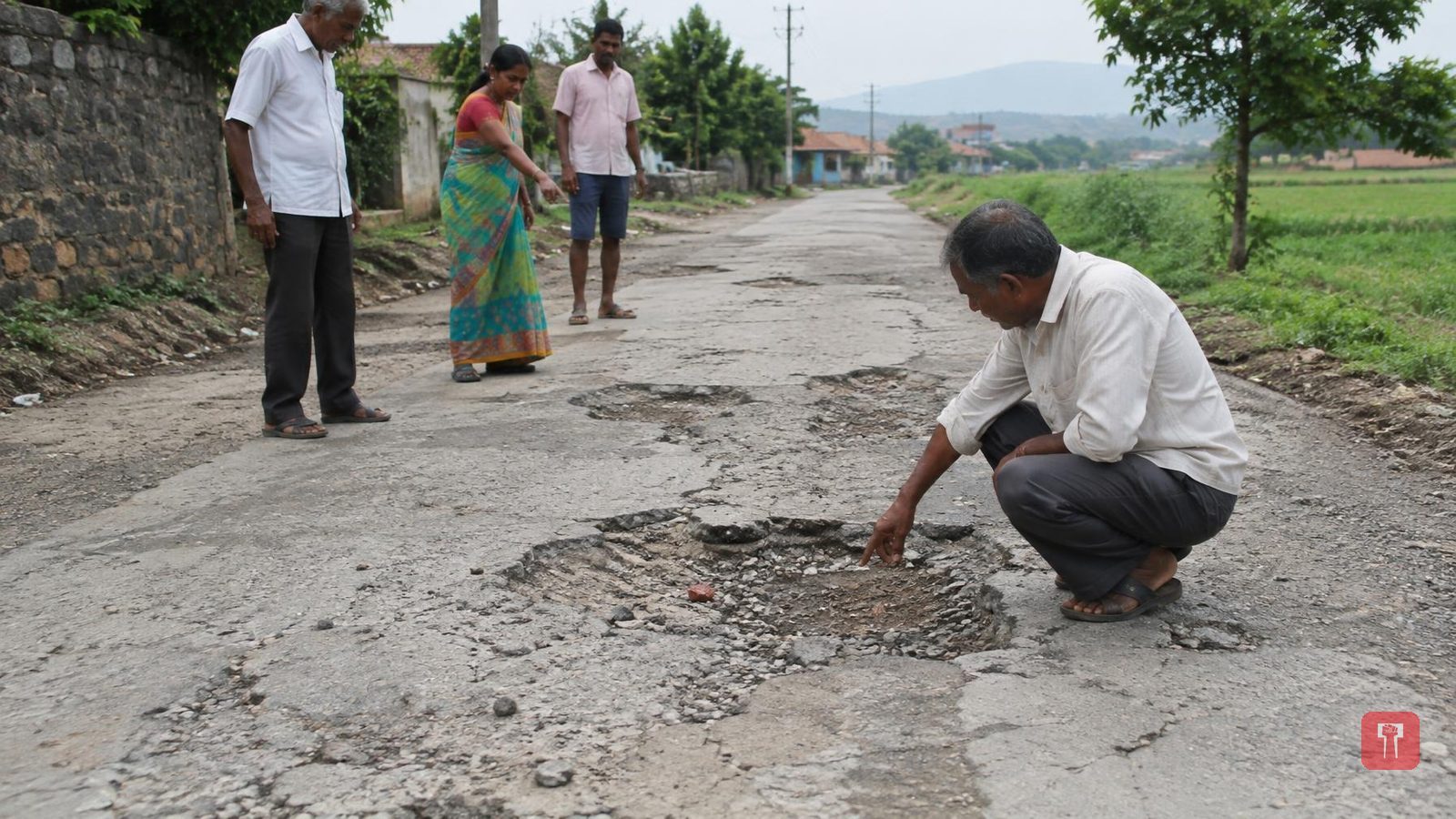 Rs 20 lakh spent on Saswad-Sonori road, potholes remain, engineer probe demanded